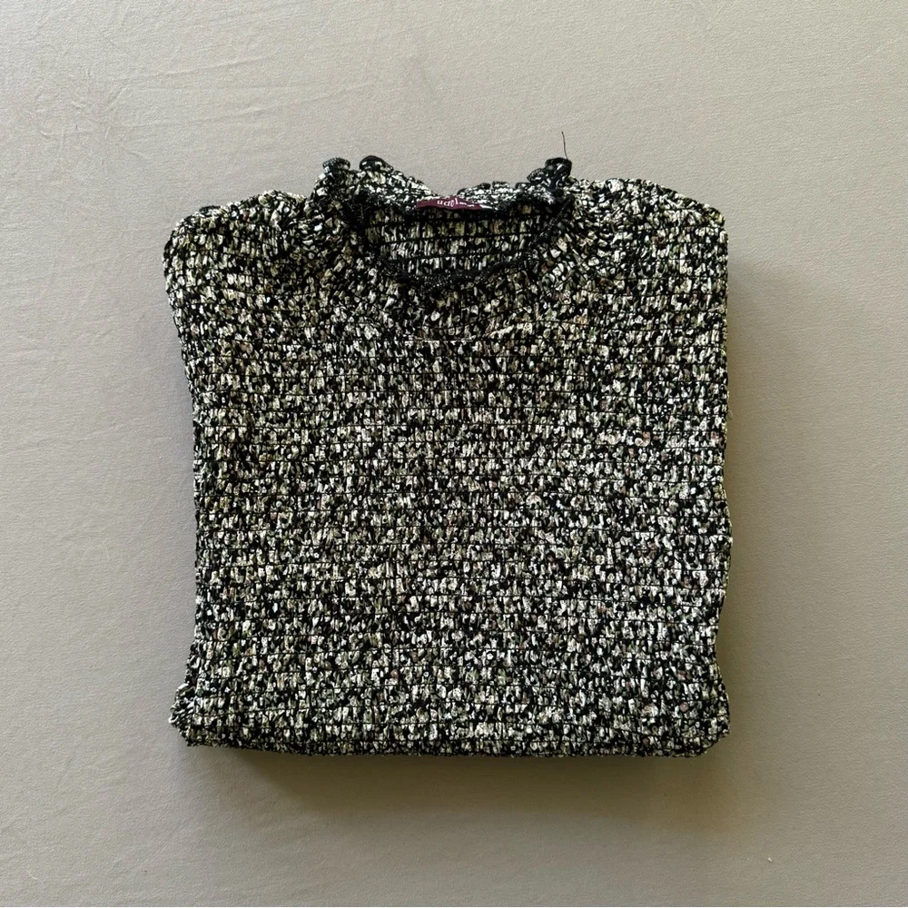 Black and White Women's Blouse - Picture 1 of 7